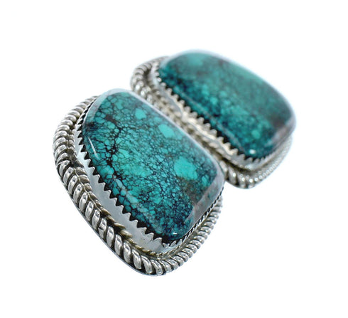 Turquoise Sterling Silver Navajo Post Earrings X10463
